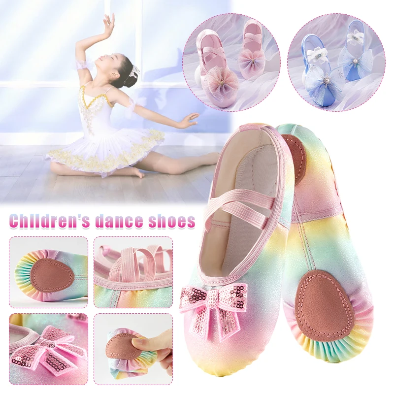 Scarpe Da Balletto In Pelle Nera Per Bambine E Ragazze – Suola Intera In Pelle Scamosciata, Morbide, Traspiranti, Per Danza, Yoga E Ginnastica