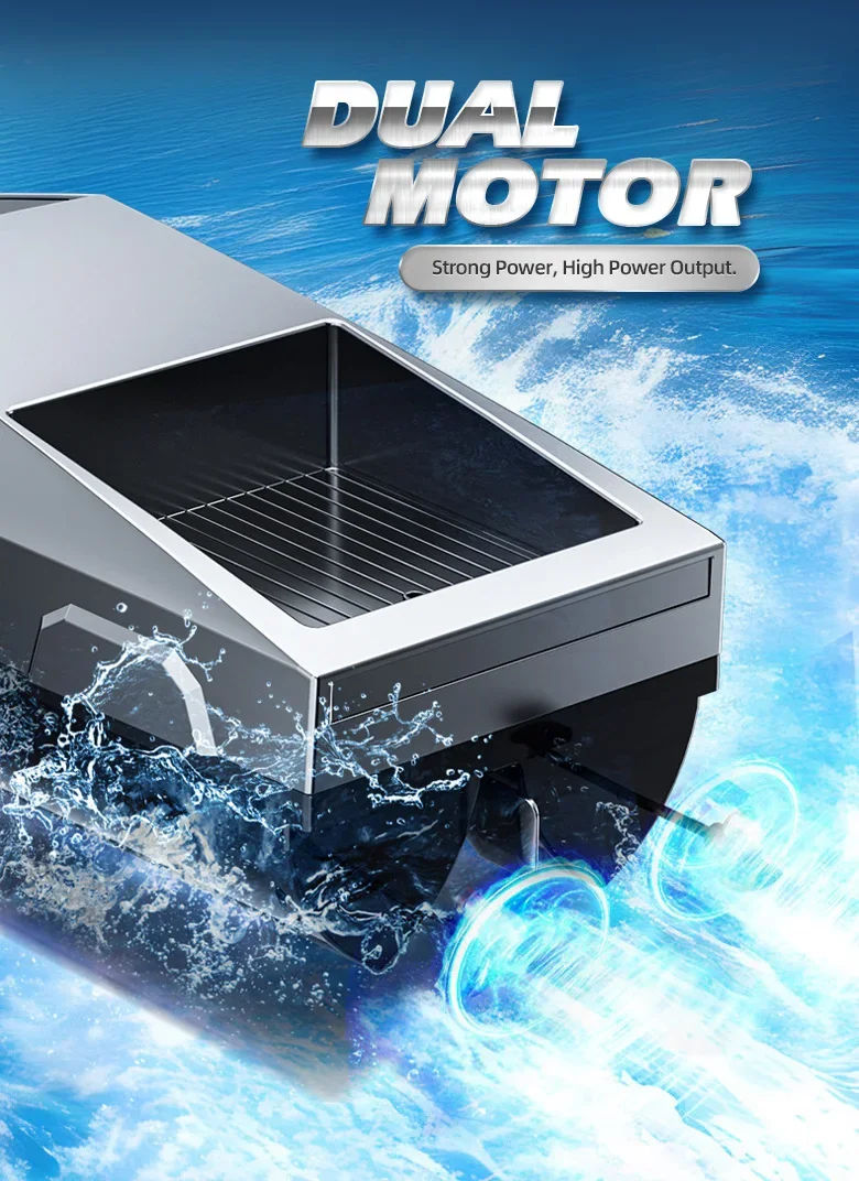 Cyberpunk 2.4GHz High‑Speed RC Boat, The 2.4GHz remote offers reliable control for use with pools and lakes.