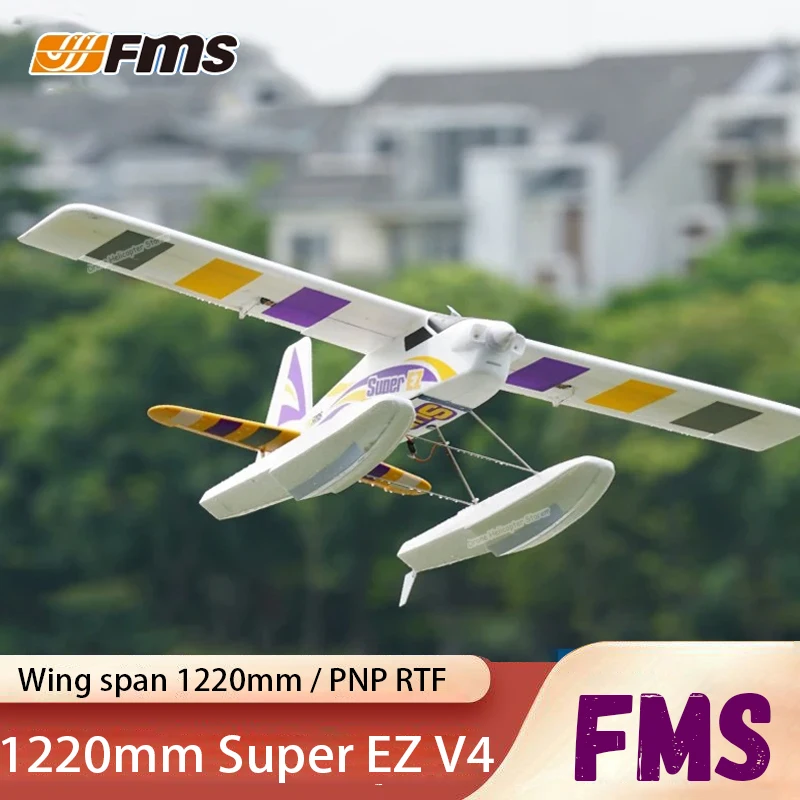 

Fms 1220mm (48") Super Ez V4 Ranger Epo 4ch Rc Trainer Aircraft Radio Control Fixed Wing Model Outdoor For Hobby Model Aircraft