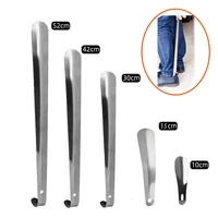 1pcs Portable Home Supply Stainless Steel Shoes Lifter Shoespooner Durable Tool Wearing Long Handle Pull Professional Shoehorns 1