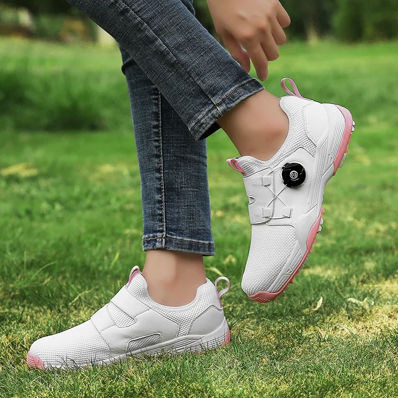 Breathable Golf Shoes for Women, Comfortable Walking Sneakers, Non Slip, Plus Size 36-42