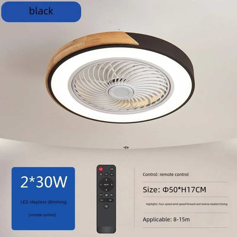 Smart Ceiling Fans With Light For Living Room Dining Room Blades Reversible 6 Speeds 50CM Fans Lighting 36W Low Floor Lamp