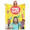 Danny Go Cartoon Music Education Fleece Throw Blankets Dance Blanket for Sofa Couch Warm Bedspreads Quilt Breathable 4
