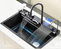 Manufacturer's lowest price, stainless steel kitchen sink, single sink kitchen sink, Feiyu Waterfall faucet 1