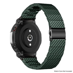 Carbon Fiber Smartwatch Strap with Folding Buckle Wristband - Amazfit T - REX 2Ultra (Green)