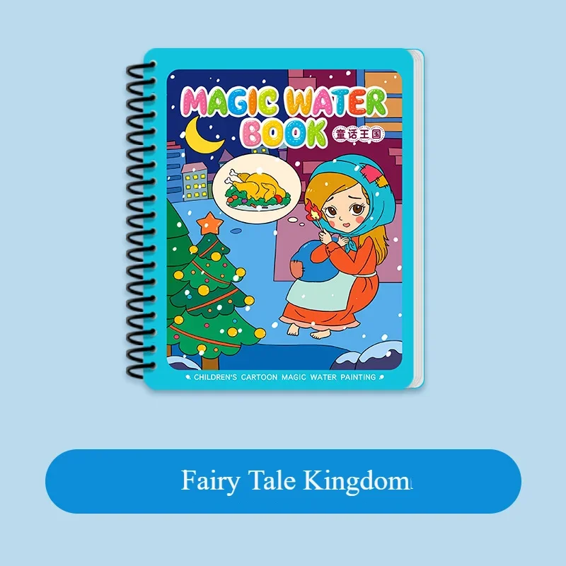 Toddler Magic Water Drawing Book Water-based Doodling  Reusable Coloring Color Cognition Early Educational Learning Toy for Kids 5