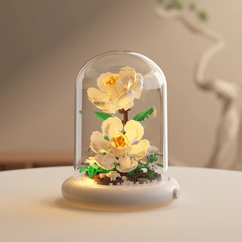 Eternal Flower Bouquet Bonsai Potted Plant Micro Building Blocks Model Home Decoration Toy For Kid Birthday Gift 12