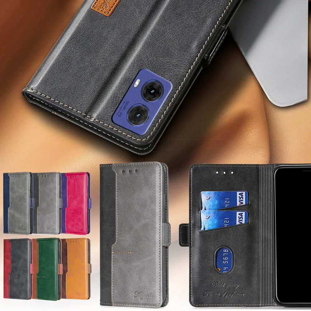 Premium PU Leather Flip Book Case – Elegant Protective Cover with Card Holder