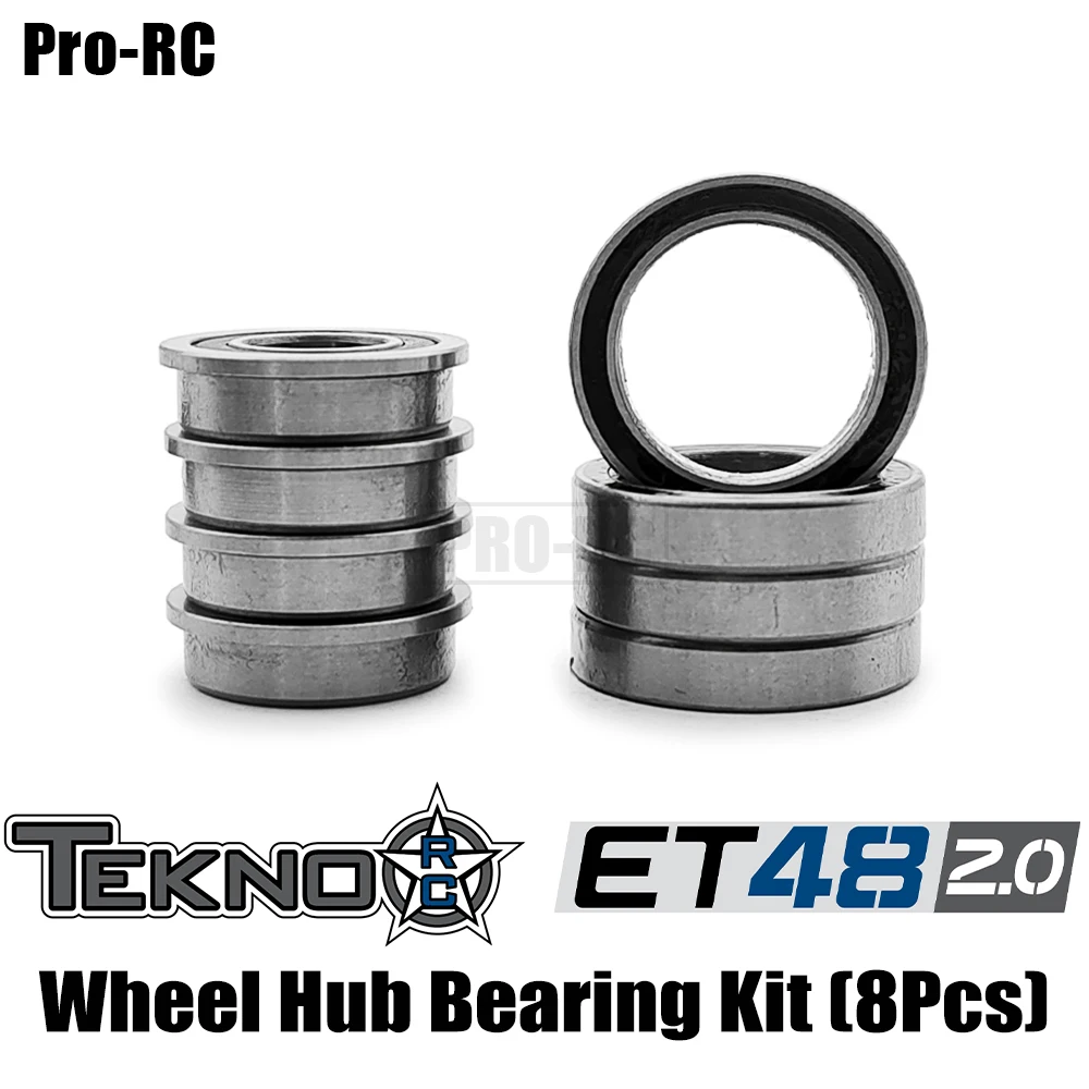 

Комплект электрических подшипников для Tekno ET48 2,0 1/8th 4WD, комплект колёсных подшипников (8 шт.), запчасти для радиоуправляемых автомобилей TKR9600