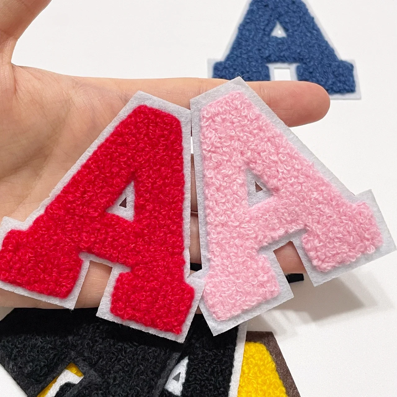  2 PCS 2.4 Inches Chenille Letter Patches for DIY