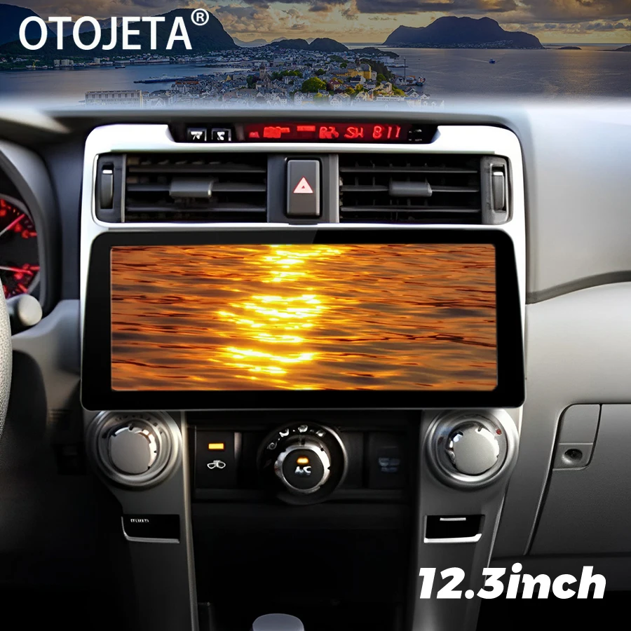 

12,3 дюймовый Android 13 QLED экран для Toyota 4runner 2009-2019 GPS автомобильное радио мультимедийный плеер стерео навигация Carplay головное устройство