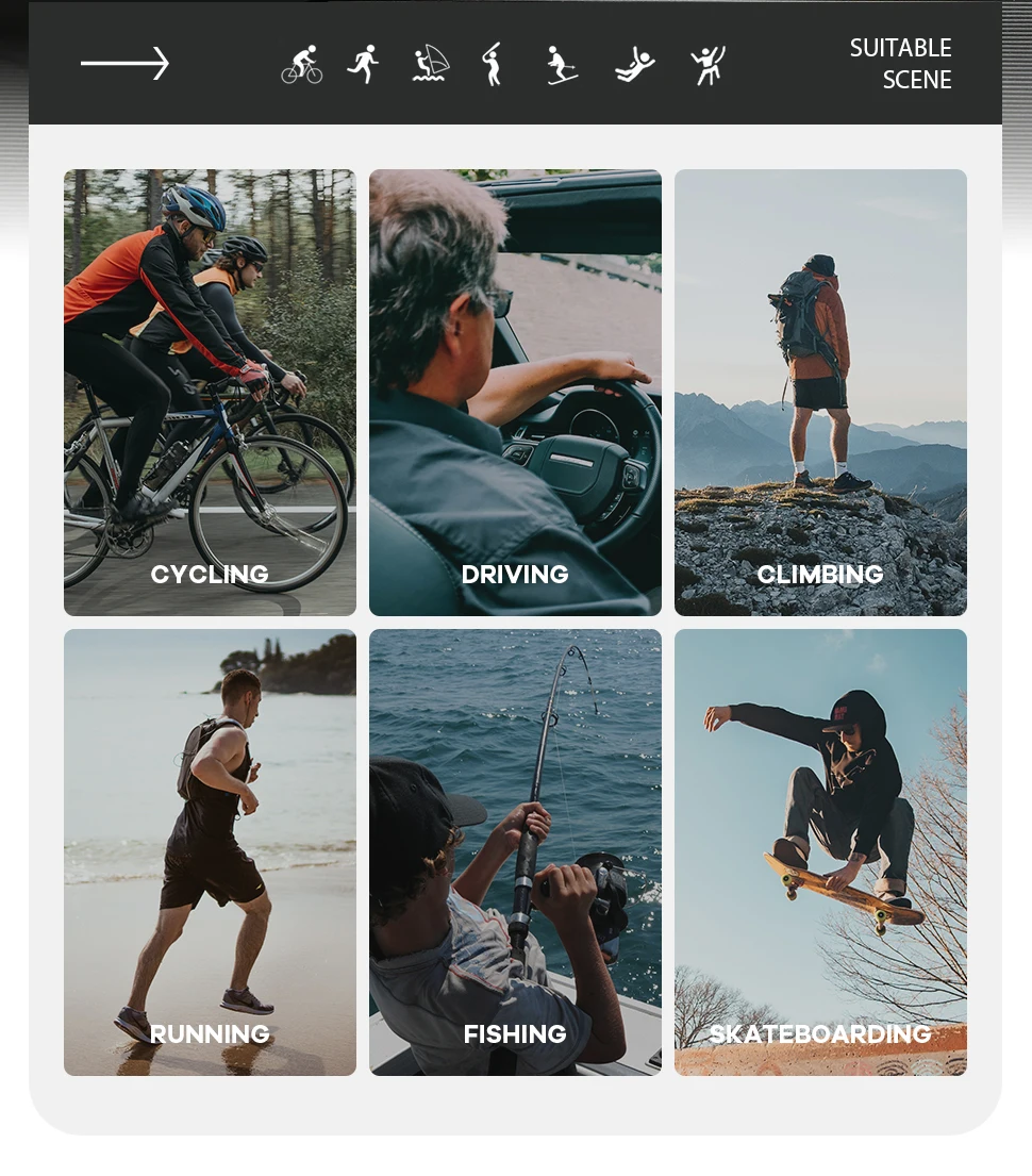 Description Picture 3 of itemBrand New Men Sunglasses Polarized Women UV400 Sun Glasses Outdoor Baseball Softball Sport Eyewear Fishing Goggles