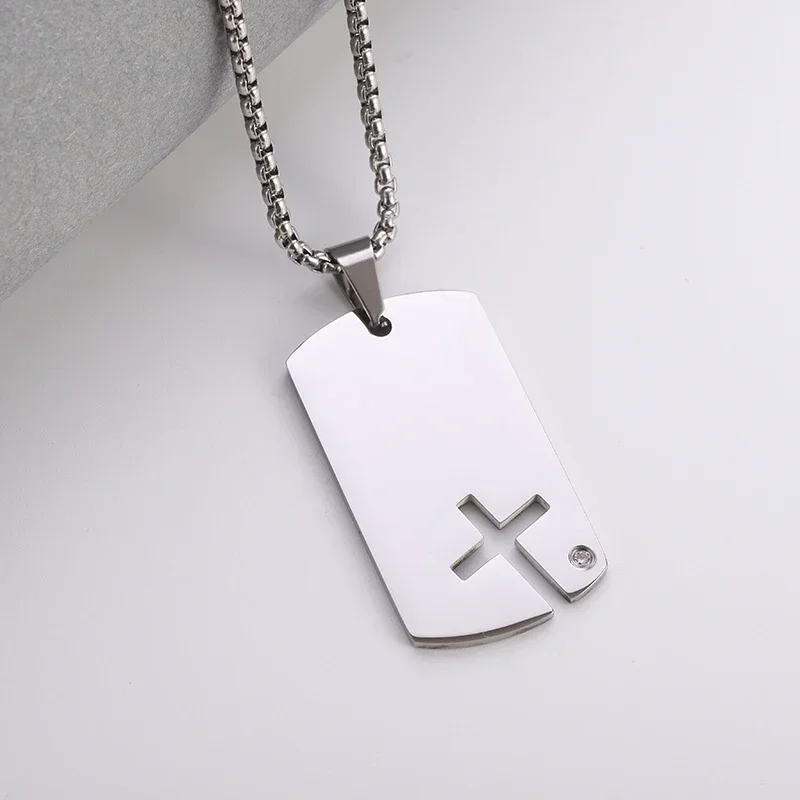 JewelryWe Bibel Buch Halskette Herren