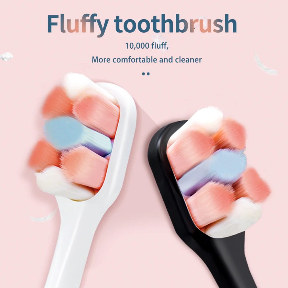 Oral Hygiene Care Ultra-fine Soft Hair Eco Friendly Portable Travel Tooth Brush Fiber Nano Box Support Dropshop