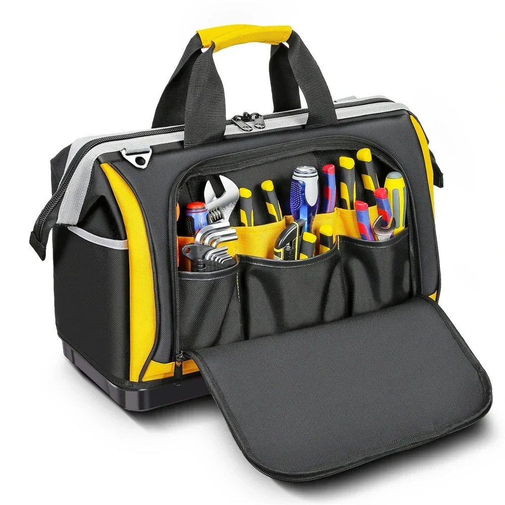 

Waterproof Oxford Cloth Tool Bag Professional Storage Zipper Electrician Tool Bag Multifunctional Large Capacity Tool Bag