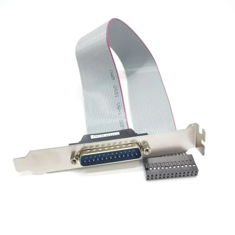 DB25 Printer Cable 2.0 or 2.54 Space DB25 Socket Motherboard Parallel LPT 25Pin Printer Print Port Cable Host Case Rear Bracket FC26P Male Female db25 printer cable