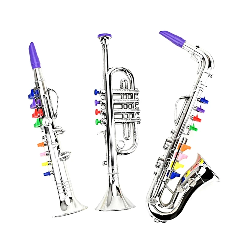 

3Pcs Saxophone Trumpet Children Toy For Toddlers Play