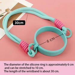 Silicone Water Bottle Sling Carrier Strap - Versatile Holder (Blue)