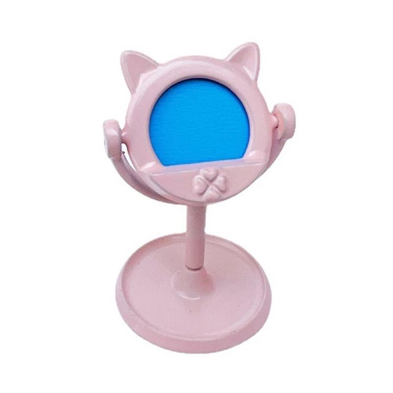 

1:12 Dollhouse Mini Furniture Model Makeup Mirror Comb Set for Teens Hobby Collector DIY Playhouse Decoration Ornament P31B