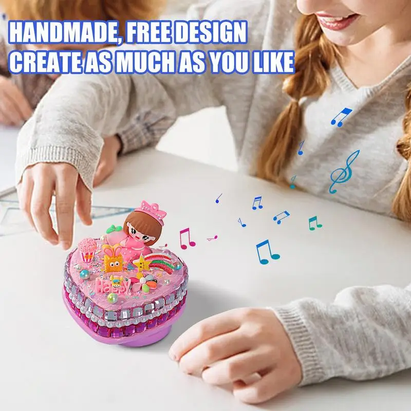 Handmade Music Boxes Portable Little Girl Music Box Handmade Music Toys Multifunctional Music Box Figurine Princess Cute Small 2
