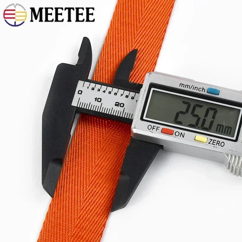 Micoshop Nastro In Cotone Per Cucito E Fai-Da-Te - 10 Metri, Larghezza 25 Mm, Colore Giallo, Ideale Per Cinghie, Borse, Fibbie E Accessori - copertina