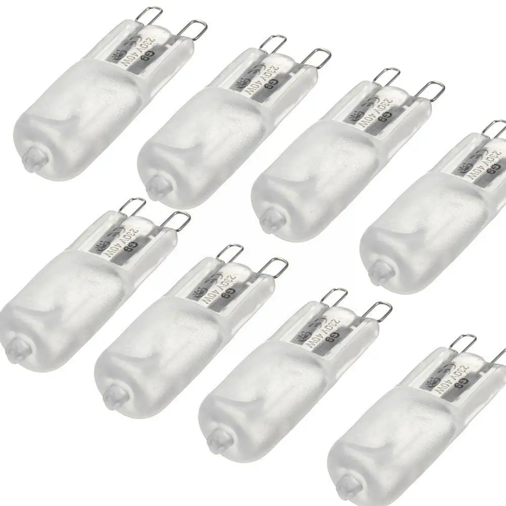 

10 pieces warm white matte G9 2800K-3000K halogen lamp hours 50.000 40w Life about Q8U9