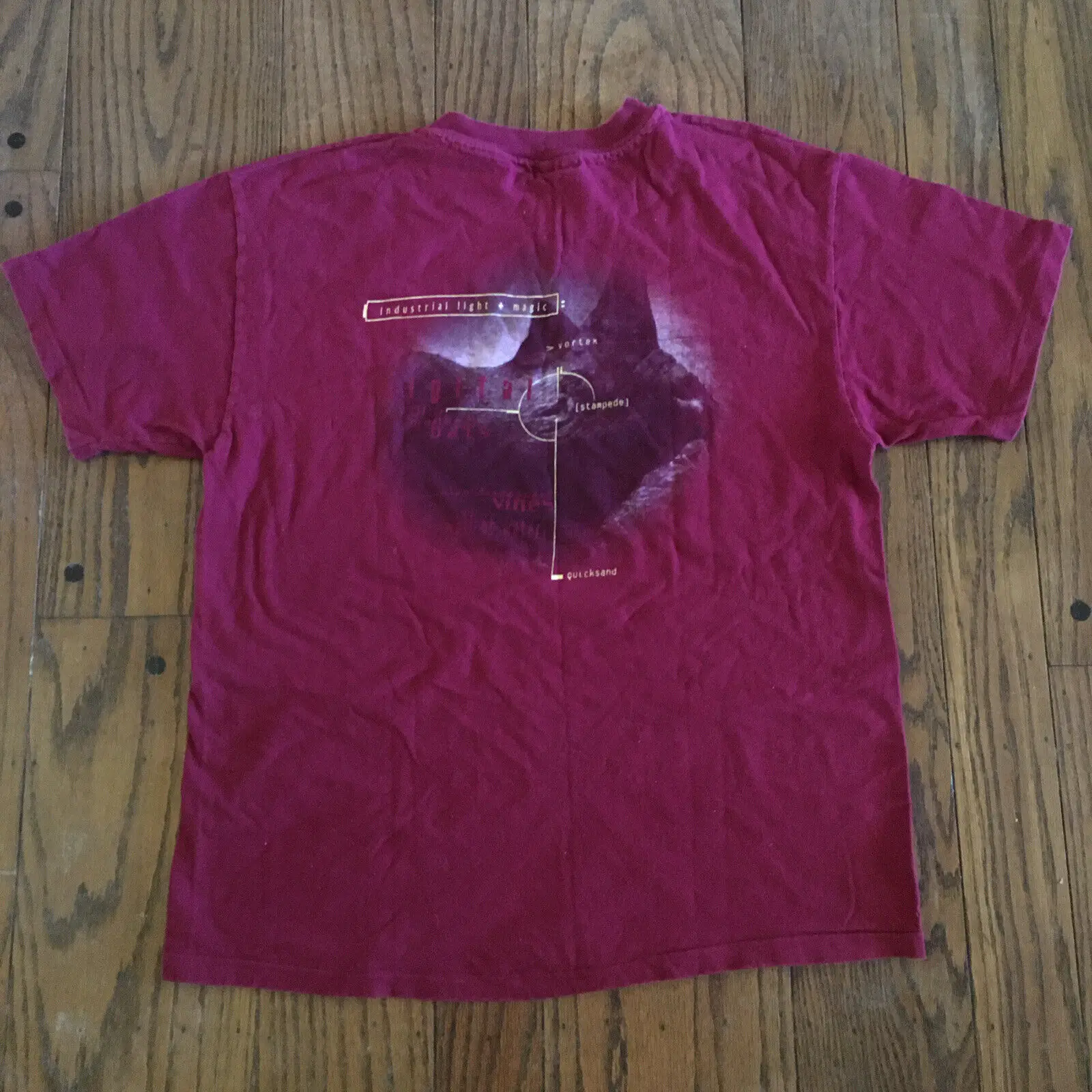 Vintage Jumanji Ilm Industrial Light & Magic 1995 T Shirt L Crew Robin Williams