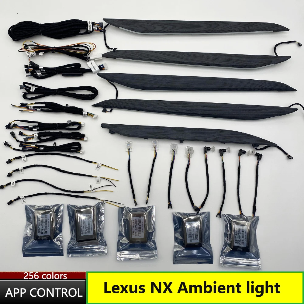 

256 Colors LED ambient light for Lexus NX 2016-2022 atmosphere light door panel light interior lighting modification