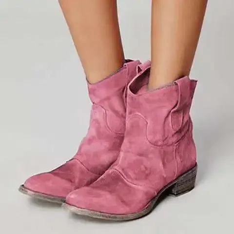thumbnail image 1 of Botas clásicas para mujer, tacón cuadrado, punta redonda, costura sin cordones, estilo británico, estilo coreano, zapatos Retro sólidos para mujer, nuevo negro 34 43, 1 of 5