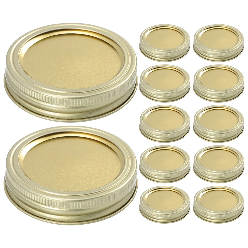 

Regular Mouth Mason Lids Canning Caps Storage Jar Lids With Rings Mason Split Cover Sheet Iron Wide Mouth Standard Cover