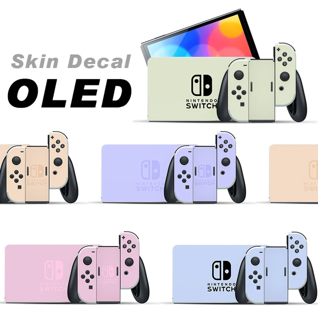 Nintendo Switch用ビニールステッカー,ピンク,パープル,ブルーの ...