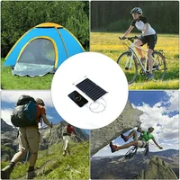 Panneau solaire 5V USB Type-C, Kit de charge portable et flexible, mini-système léger pour téléphones, voiture, camping, randonnée, banques d'alimentation IP65 6