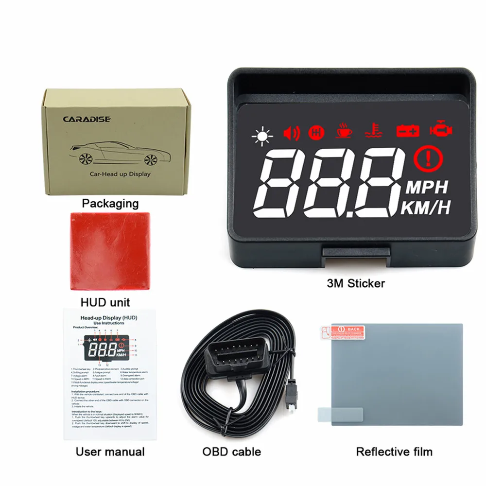 ڵ ӵ HUD A100S  OBD2  ǻ  溸    