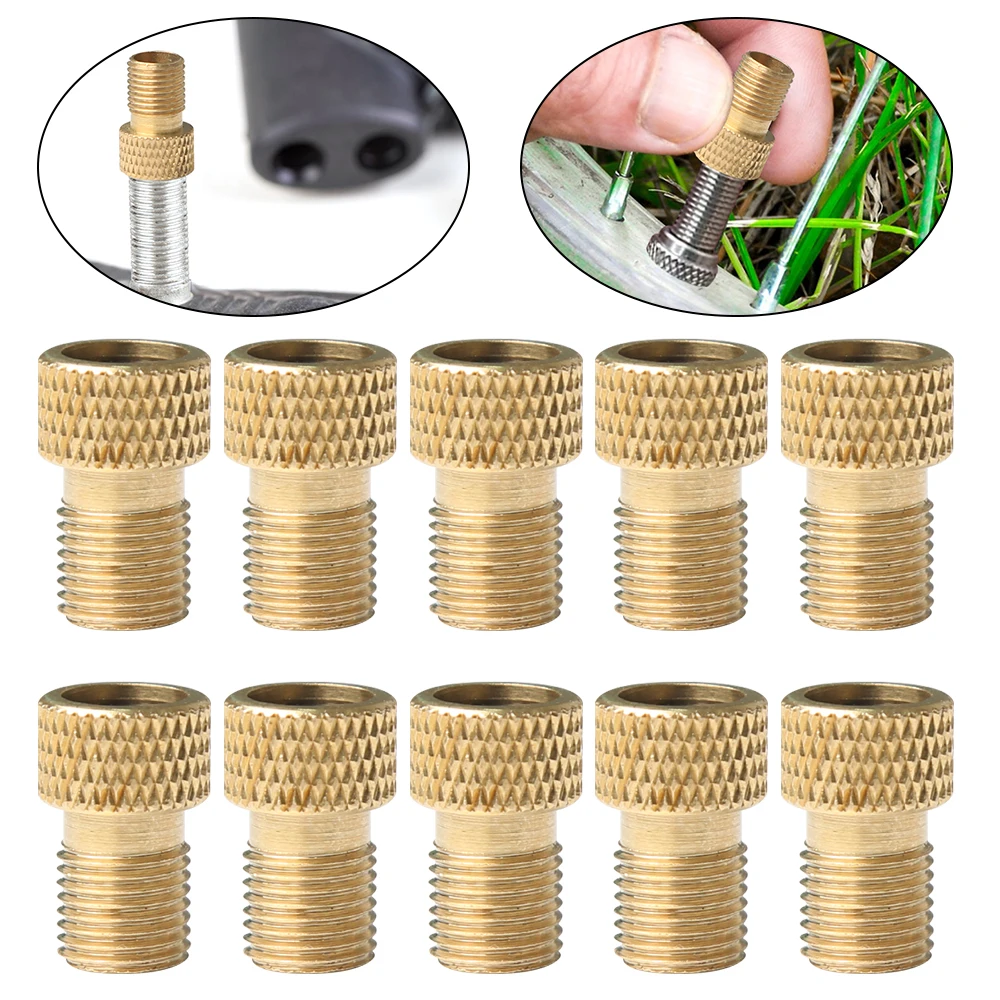 1/10PCS Bicycle Valve Adapter Cap Presta To Schrader Adapter French