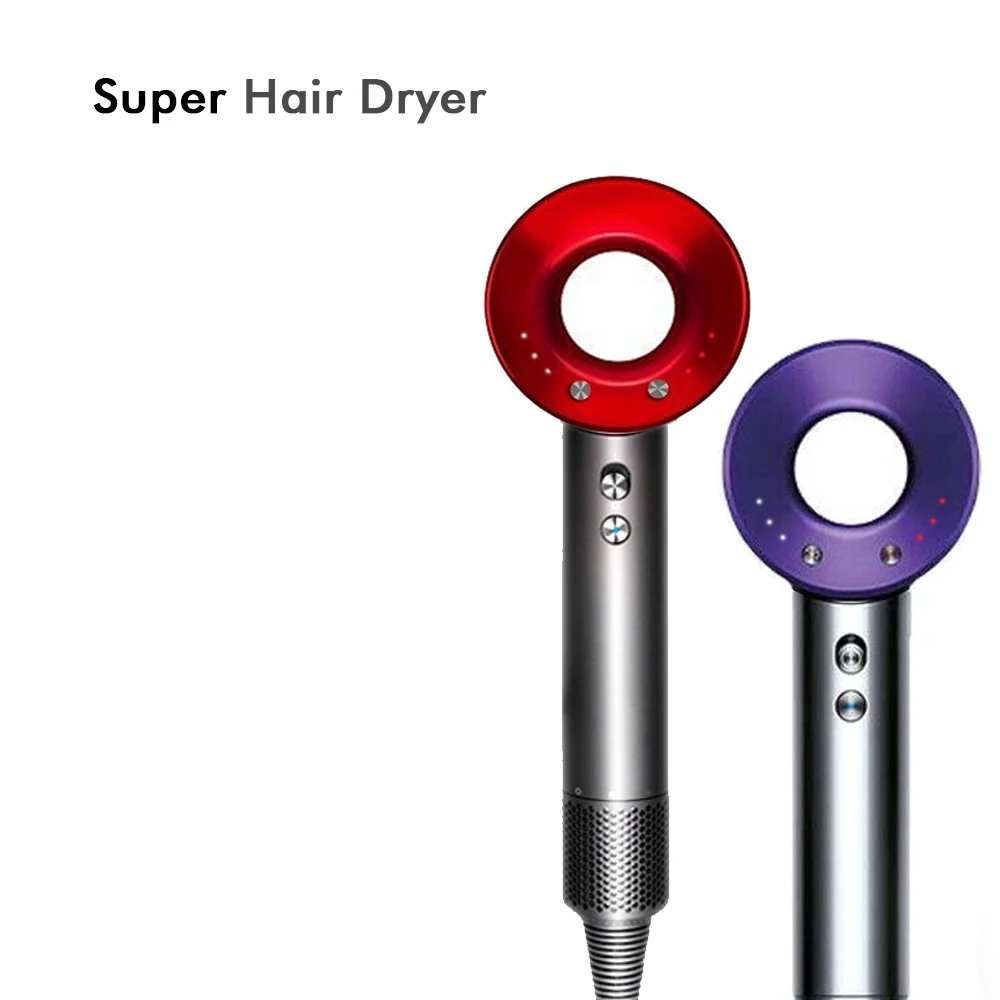 Leafless Hollow Electric Hair Dryer 220V/110V Household Negative Ion Fast Drying Strong Constant High-power Electric Hair Dryer