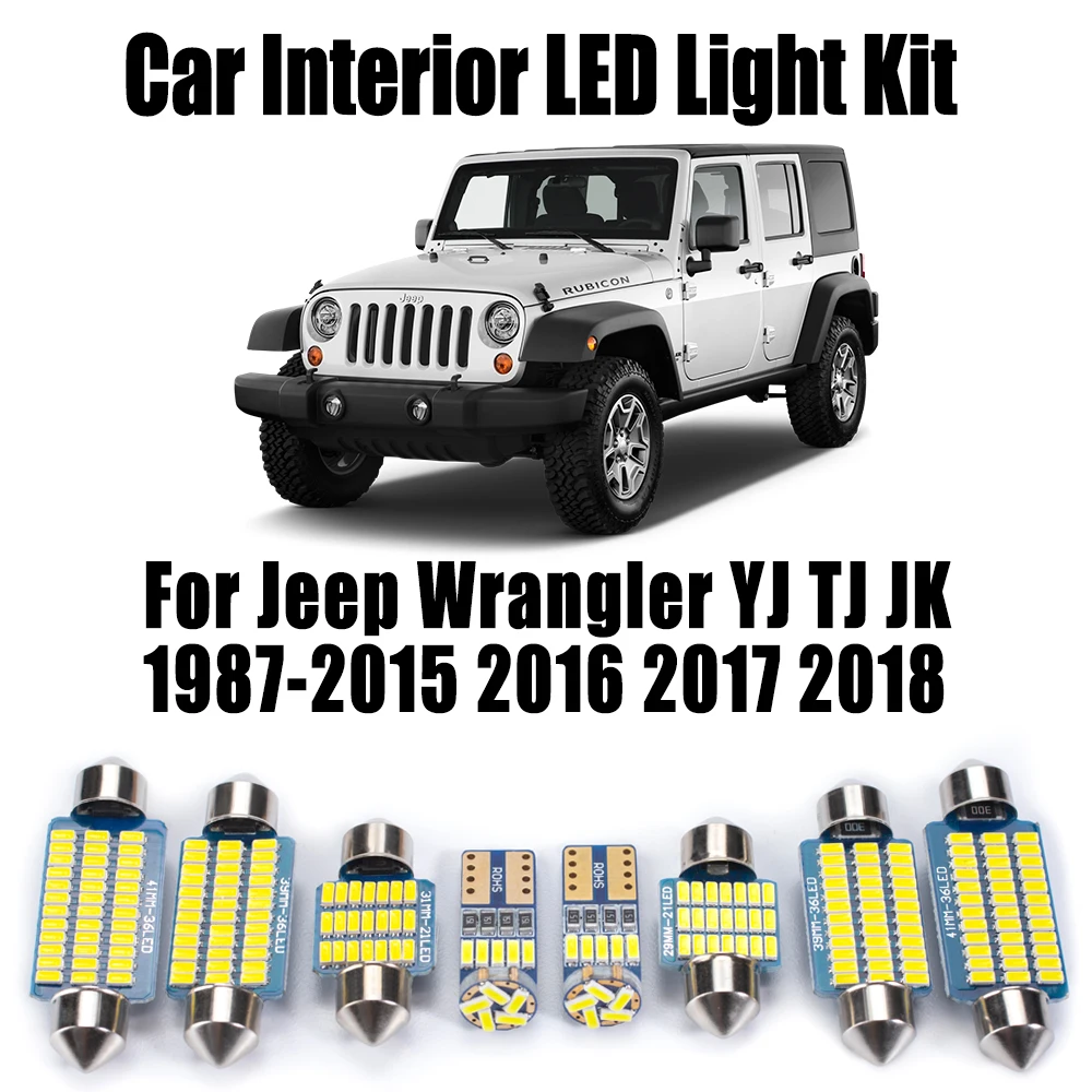PYNQ Manijas De Barra Antivuelco Con Luz Interior LED Para Jeep CJ YJ TJ JK JL JT (1945-2021)