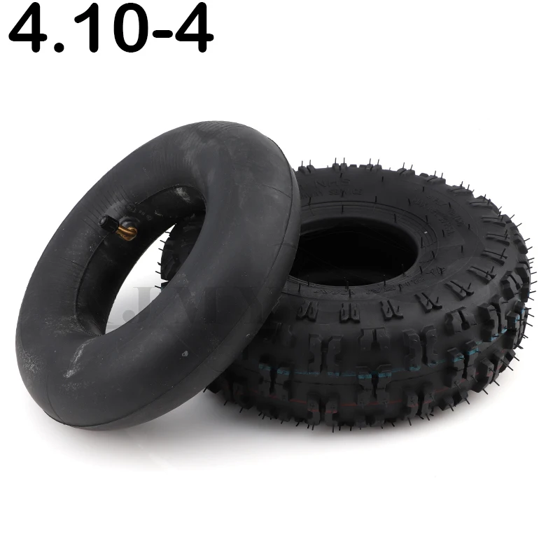 

Fit All Models 4" 4 Inch Tyre 4.10-4 Pneumatic Tires Outer Tire 4.10/3.50-4 Inner Tube for ATV Quad Go Kart 47cc 49cc Chunky