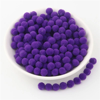 Wholesale 8mm Soft Fur Pompoms for Arts, Crafts, and Home Décor
