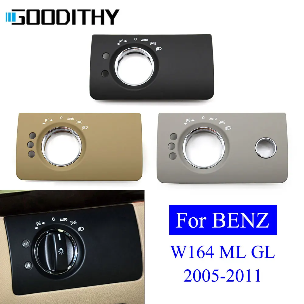 

W164 Dashboard Front Head Lamp Cover Headlight Switch Button Panel Trim Replacement For Benz ML GL 300 350 450 500 2005-2011