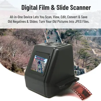 Scanner per diapositive e pellicole M05K: converte pellicole 135, 126, 110 in negativi, foto JPG a colori e in bianco e nero, 22