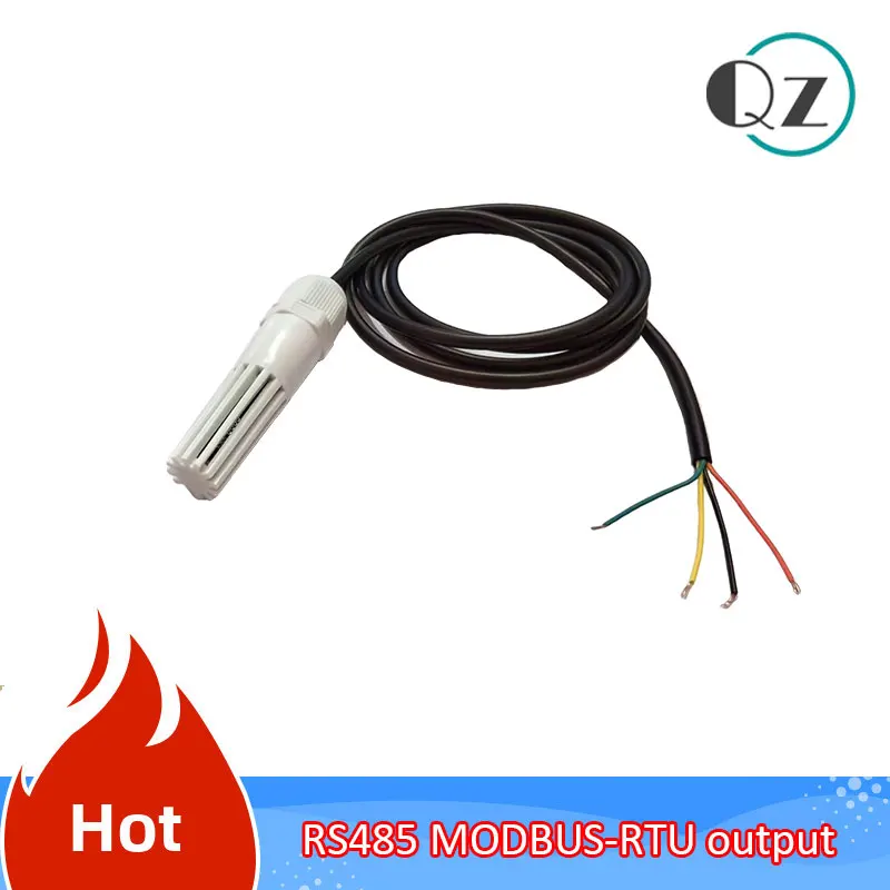 Endüstriyel hava neminin gerçek zamanlı izlenmesi için RS485 MODBUS-RTU sıcaklık ve nem sensörü probu toplama modülü