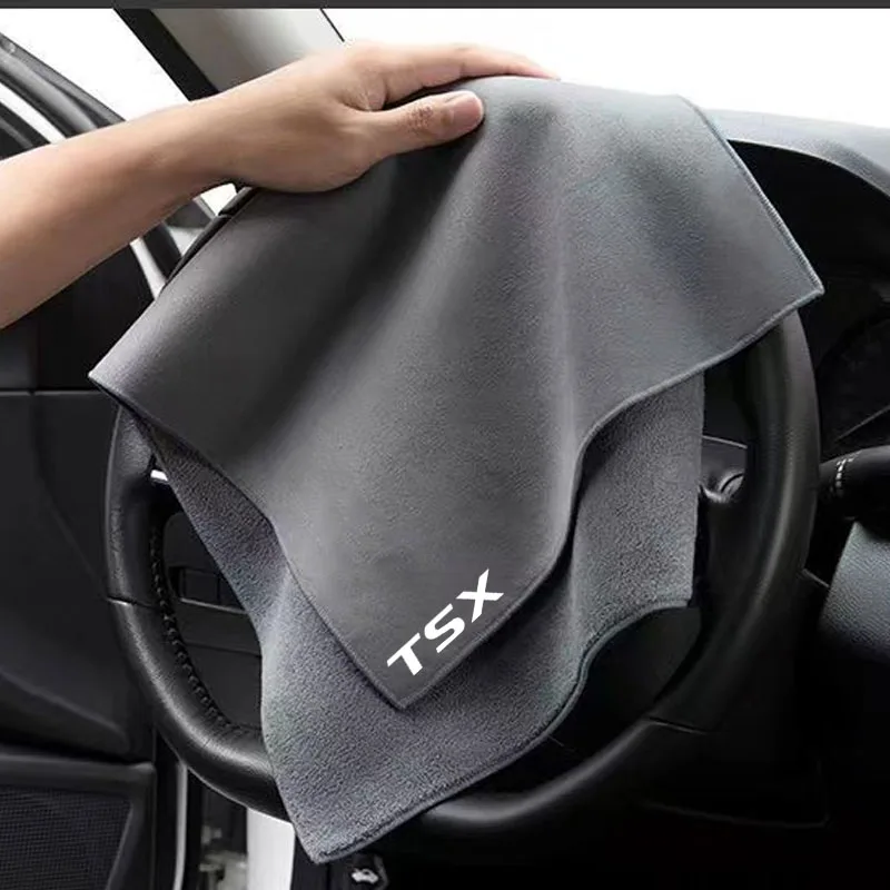 

Microfiber towel car interior dry cleaning rag Car hemming car care cloth detailing car wash towel for Acura TSX Car Accessories