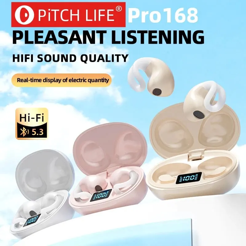Pro168 PiTCHLIFE 블루투스 헤드셋, RGB 터치라이트, 하이 퀄리티 귀마개, 땀 방지, HD 사운드, 스테레오 범용 헤드셋