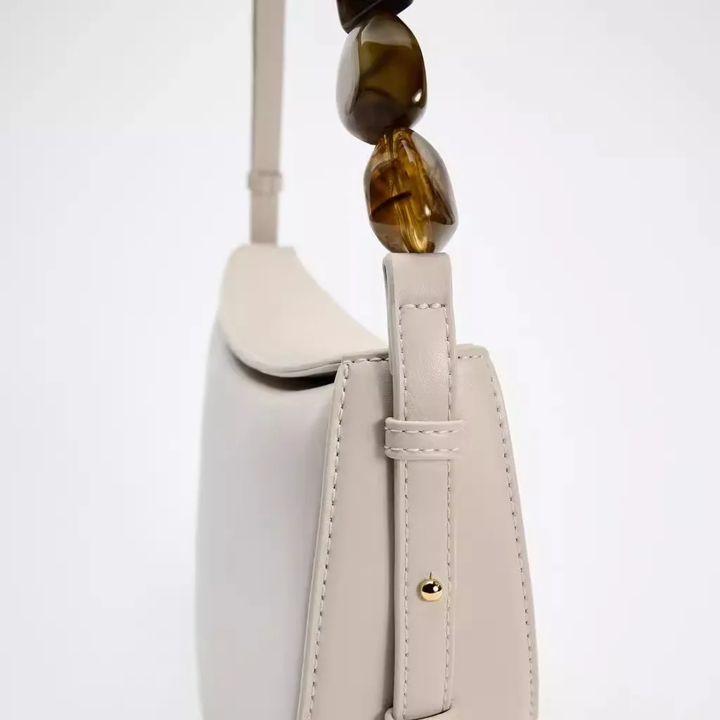 NEW PU Leather Shoulder Bag for Women Wedding Totes All-match Commuter Underarm Bag Bolso Mujer Fashion Handbag