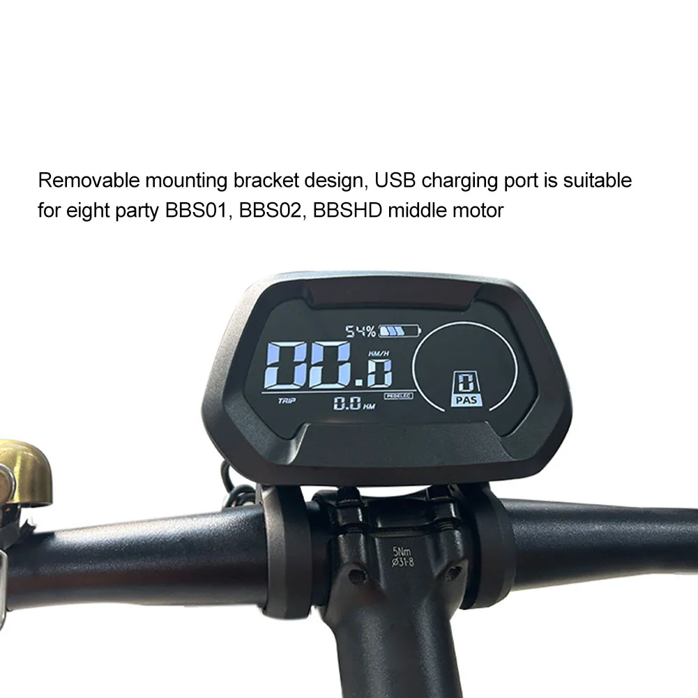 

LCD Display DZ43 LCD Instrument BBS02 BBSHD DZ43 Detachable Display E-Bike Screen Electric Bicycle 1pc Brand New