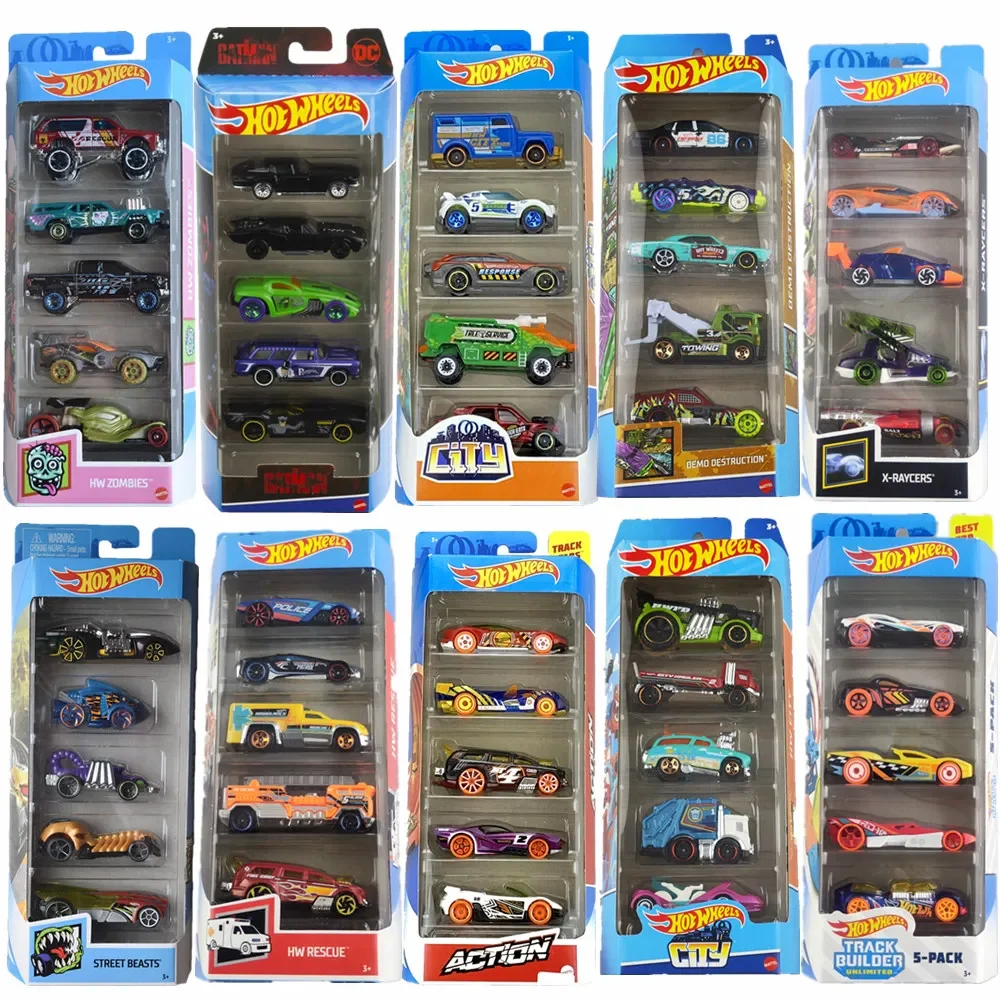 Hot Wheels Set 5 Pack HW hot Trucks Metro Rescue Zombies