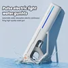 Super Powerful Automatic Water Gun Toy With LED Water Absorption Soaker High Pressure Spray Blaster Pool Toys for Kids Boys Gift 2