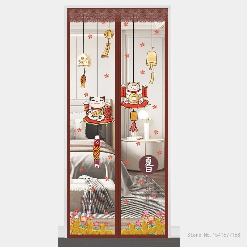 Creative Magnetic Screen Door Curtain, Anti Mosquito Net, Insect Fly Bug Curtains, Automatic Closing Mesh, Summer, 1Pc