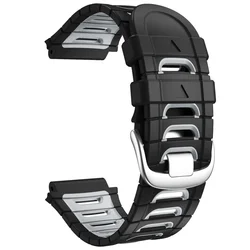 Silicone Sport Watchband Strap with Tool - Garmin 920XT (Black ash)