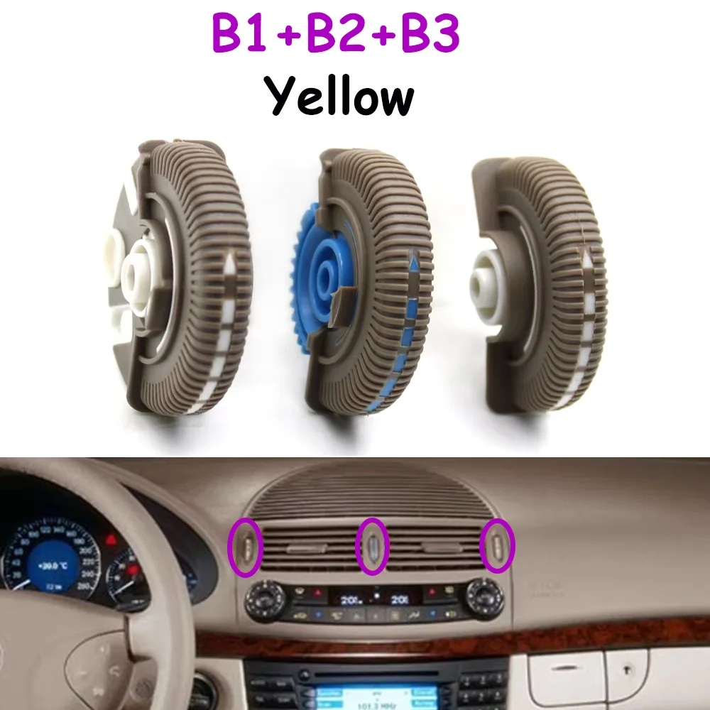 W211 2/3PCS Vorne Links Rechts Klimaanlage Ac Vent Basis Roller Knopf Für Mercedes Benz E Klasse 2003-2008 E230 E280 2118300054 – Detail 12